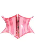 Mini Waist Cincher Pink Corset Curvy Cut For Dress