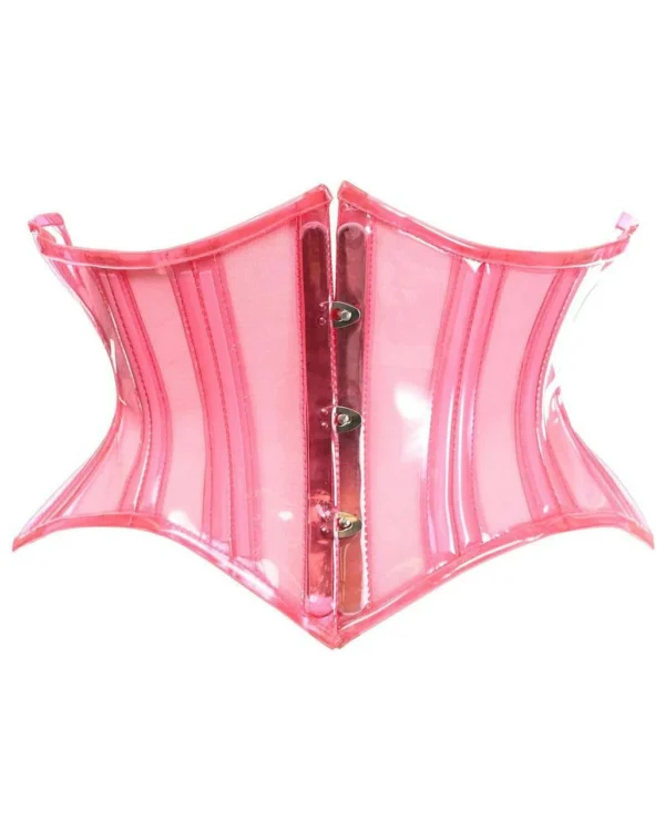 Mini Waist Cincher Pink Corset Curvy Cut For Dress