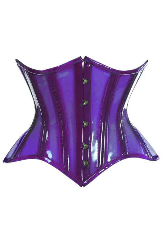 Waist Cincher For Dress Curvy Underbust Purple Corset