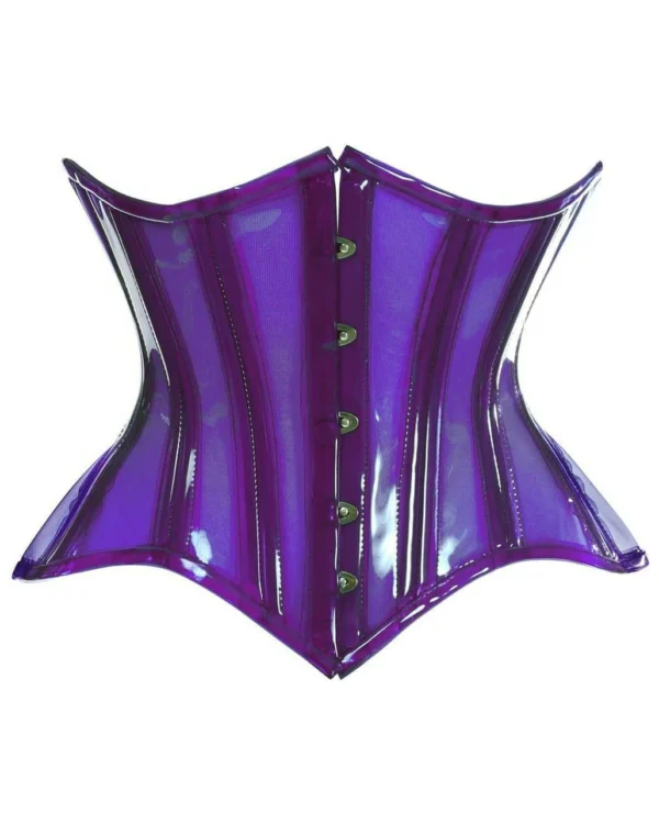 Waist Cincher For Dress Curvy Underbust Purple Corset