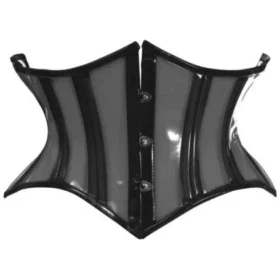 Mini Waist Cincher Black Curvy Cut Corset For Dress