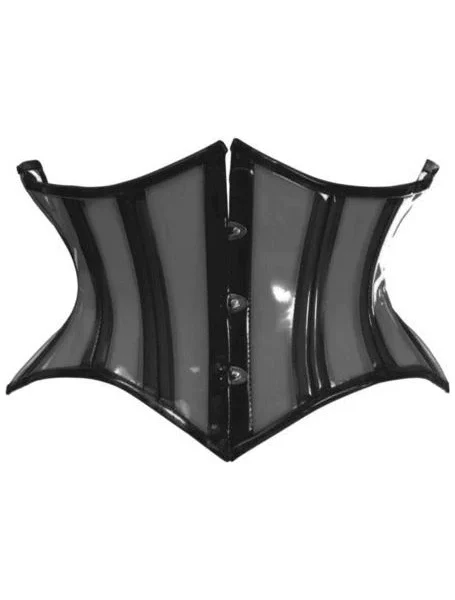 Mini Waist Cincher Black Curvy Cut Corset For Dress