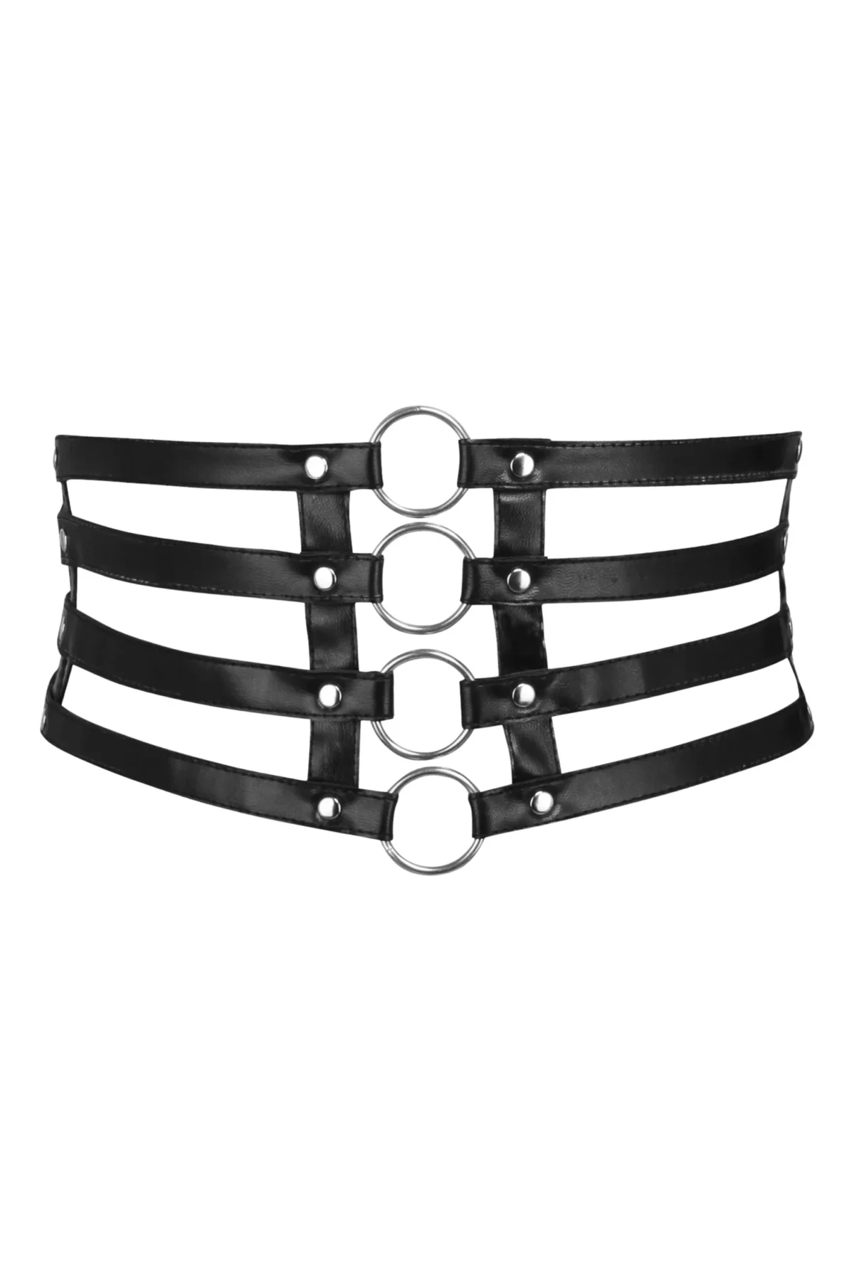 Underbust Corset Strappy Belt in Gothic Style