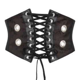 Underbust Steampunk Corset Belt in Brocade