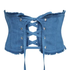 Underbust Denim Corset Waist Belt