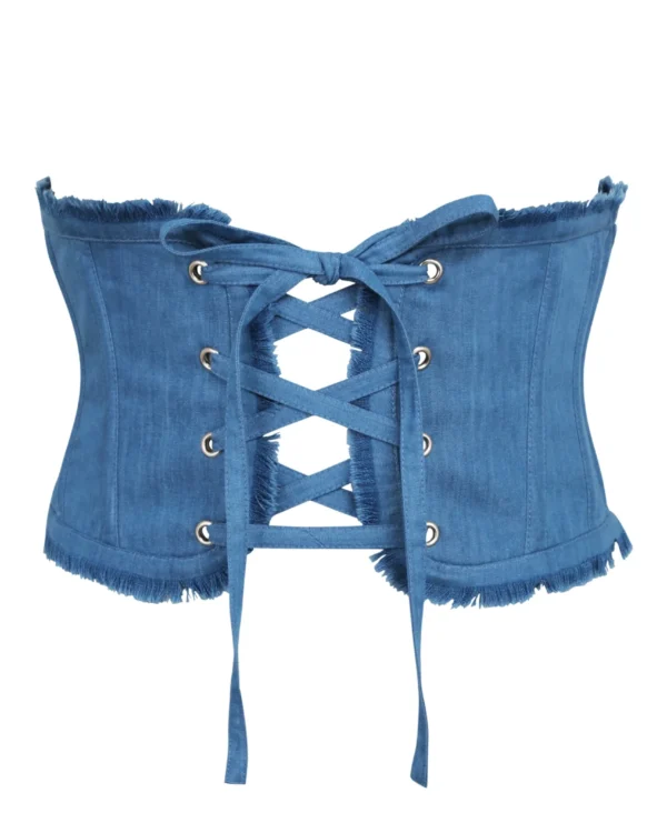 Underbust Denim Corset Waist Belt