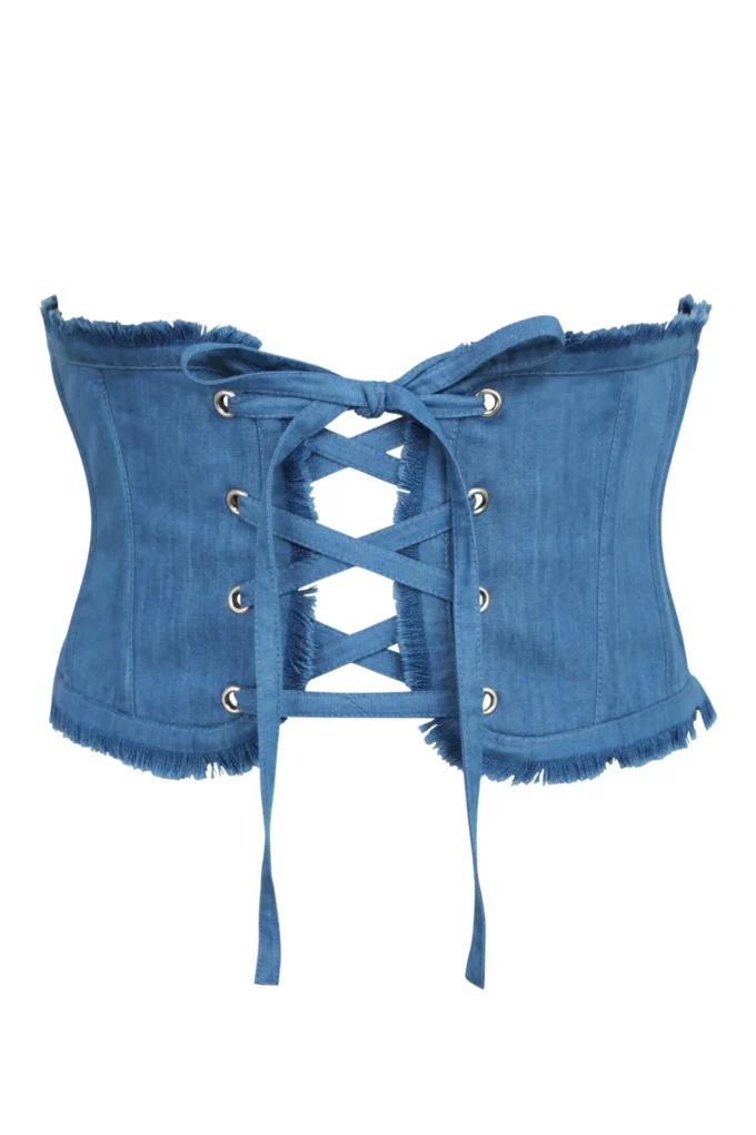 Underbust Denim Corset Waist Belt