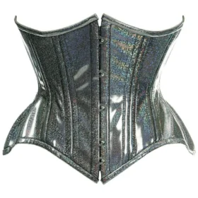 Waist Cincher Curvy Corset Glitter Double Steel Boned For Dress