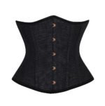 Open Bust Corset With Busk Closure