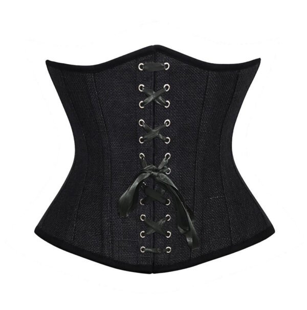 Open Bust Corset Curvy Half Torso With Front Ribbon