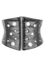 Corset Belt in Matt Black