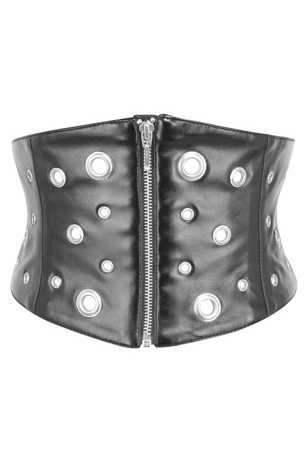 Corset Belt in Matt Black