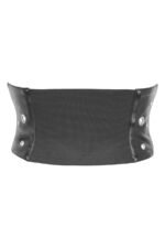 Corset Belt in Matt Black