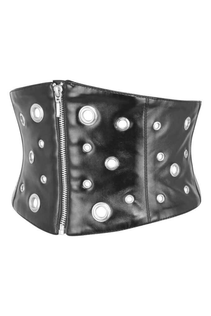 Corset Belt in Matt Black