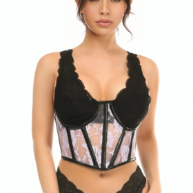 Lace Open Cup Halfbust Corset