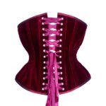 Hourglass Curvy Corset With Extreme Curve in Velvet