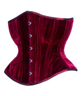 Hourglass Curvy Corset With Extreme Curve in Velvet