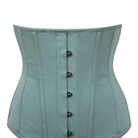 Half Sage green longline corset