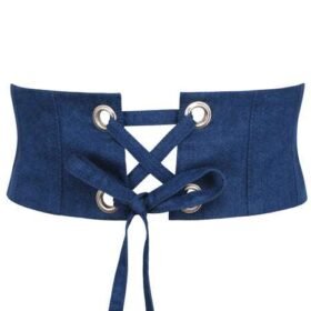 Underbust Denim Corset Belt