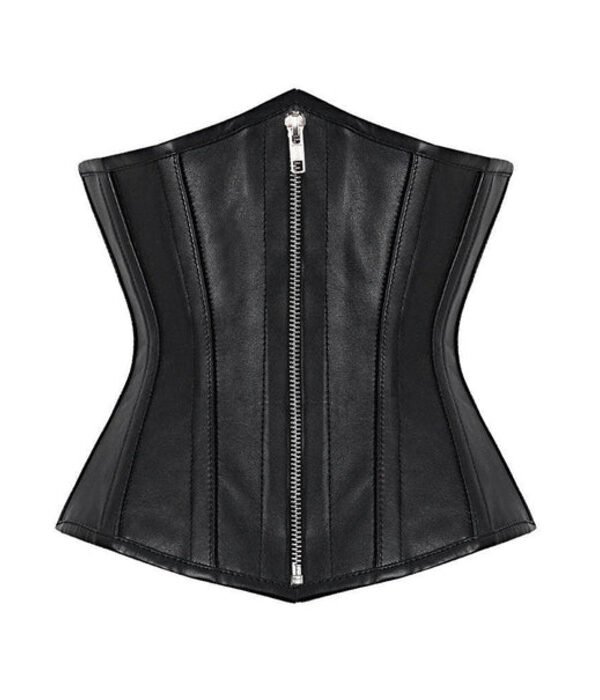 Open Bust Corset Curvy Faux Leather