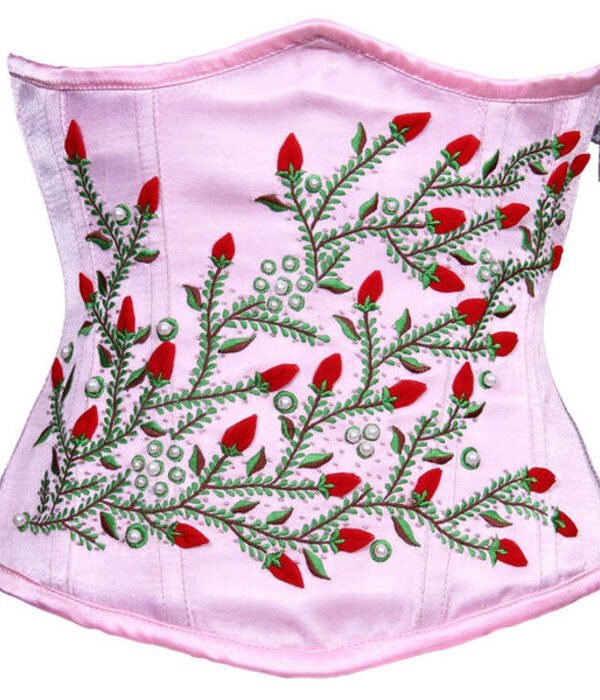 Underbust Satin Steel Boned Hourglass Curvy Corset