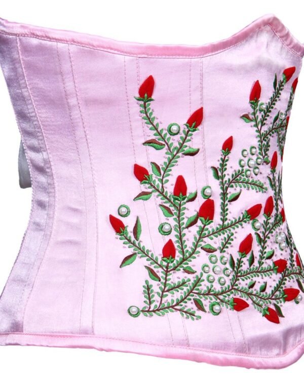 Underbust Satin Steel Boned Hourglass Curvy Corset