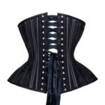 Extreme Corset Black Curvy Fine Mesh With No Line