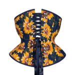 Extreme Curvy Corset In Sun Flower Print