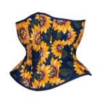 Extreme Curvy Corset In Sun Flower Print