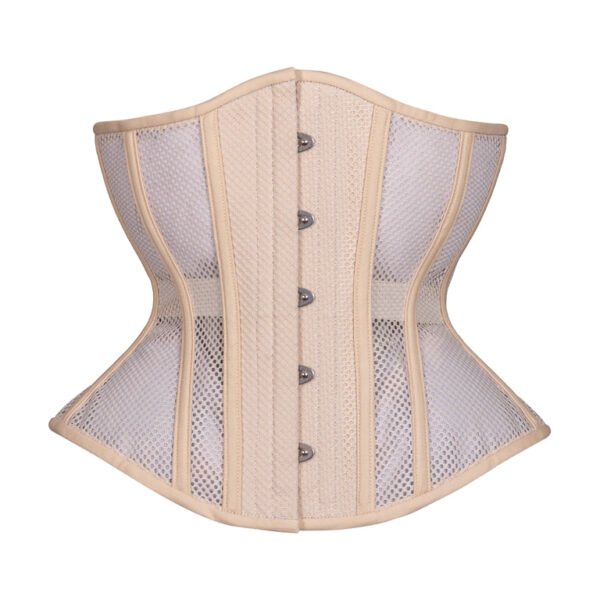 Hourglass Mesh Corset in Beige