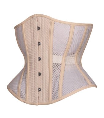 Hourglass Mesh Corset in Beige
