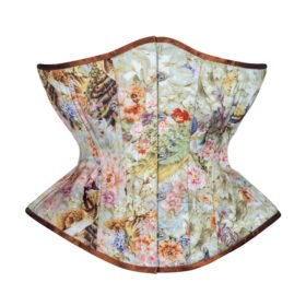 Hourglass Printed Cotton Curvy Corset