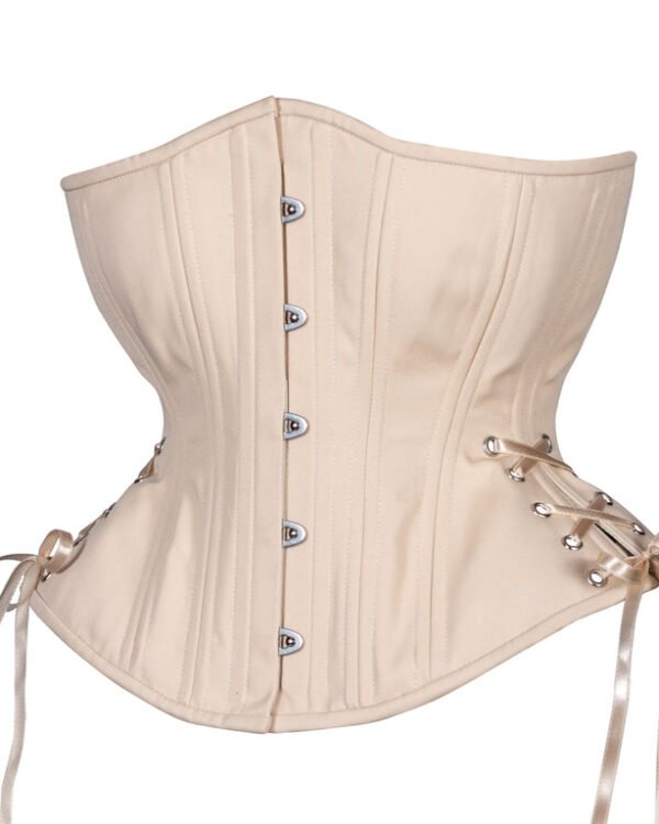 Hourglass Beige Cotton Curvy Corset
