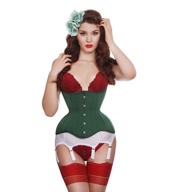 Hips and Curves Extreme Curvy Corset in green