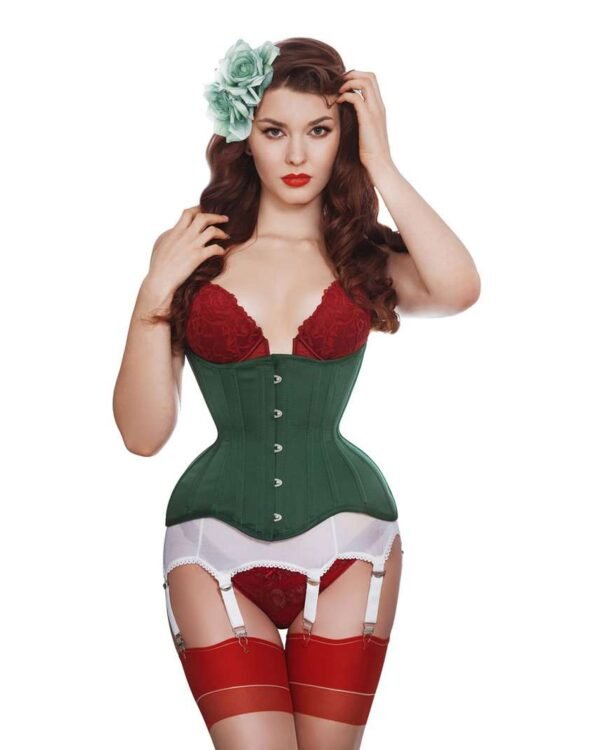 Hips and Curves Extreme Curvy Corset in green
