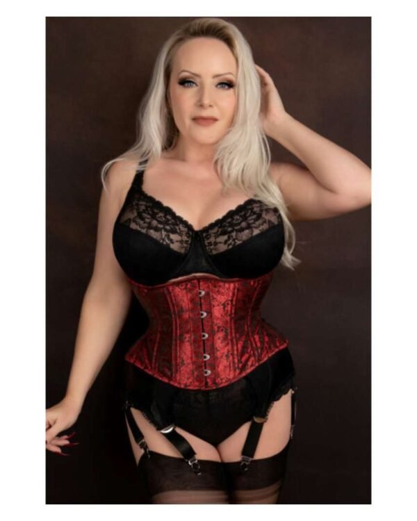 Hips and Curves Curvy Underbust Plus Size Brocade Corset