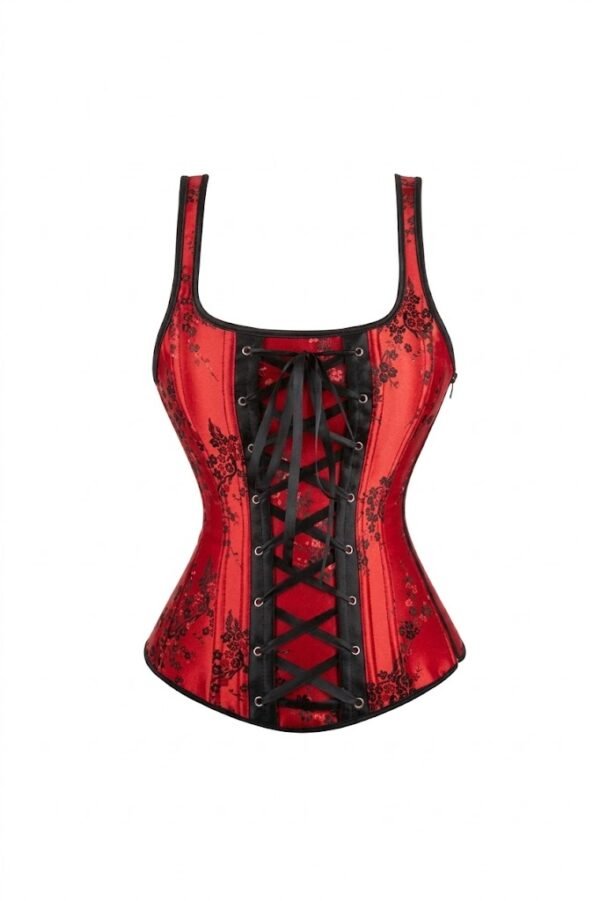 Women’s Laced-Up Satin Gothic Corset curvycorset.com