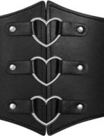 Underbust Corset Wide Elastic Waist Belt with Buckles for Dress