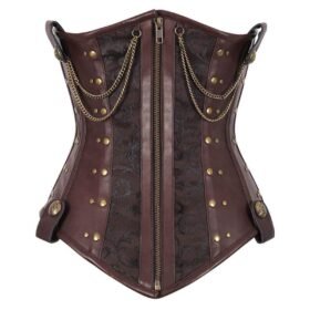 Underbust Steampunk Corset with Chains