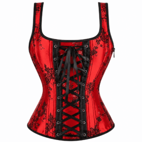 Women’s Laced-Up Satin Gothic Corset curvycorset.com