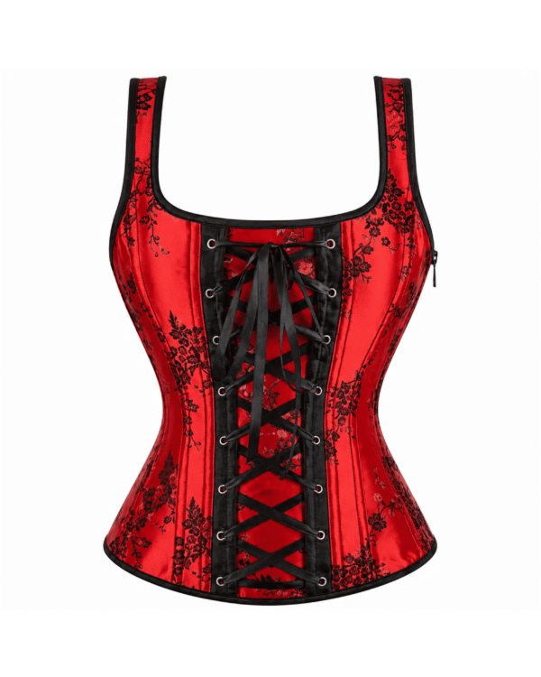 Women’s Laced-Up Satin Gothic Corset curvycorset.com