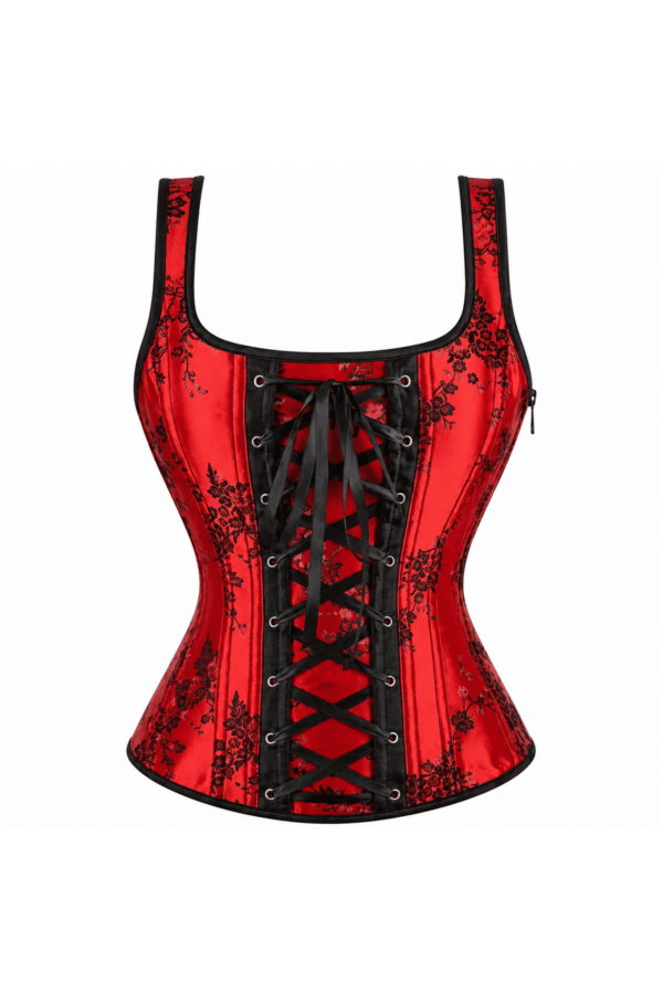 Women’s Laced-Up Satin Gothic Corset curvycorset.com