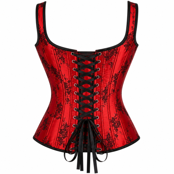 Women’s Laced-Up Satin Gothic Corset curvycorset.com