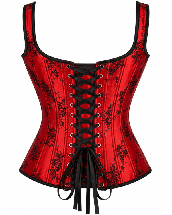 Women’s Laced-Up Satin Gothic Corset curvycorset.com