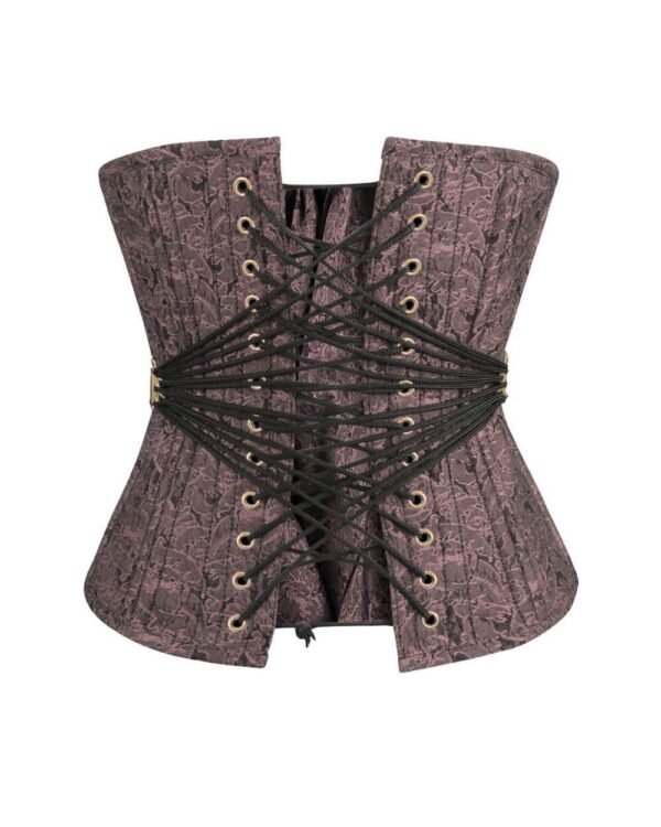 Gothic Brocade Underbust Waist Trainer Corset curvycorset.com