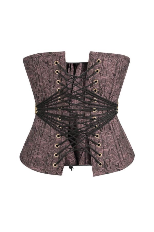 Gothic Brocade Underbust Waist Trainer Corset curvycorset.com