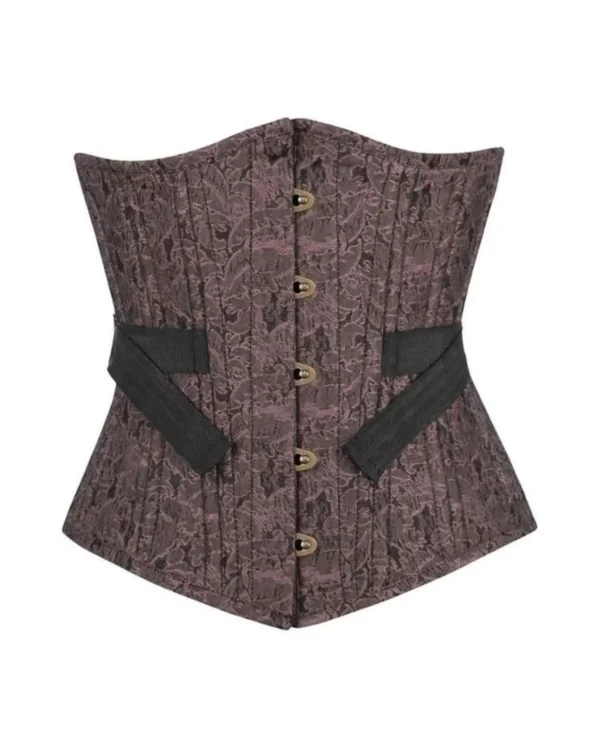 Gothic Brocade Underbust Waist Trainer Corset curvycorset.com