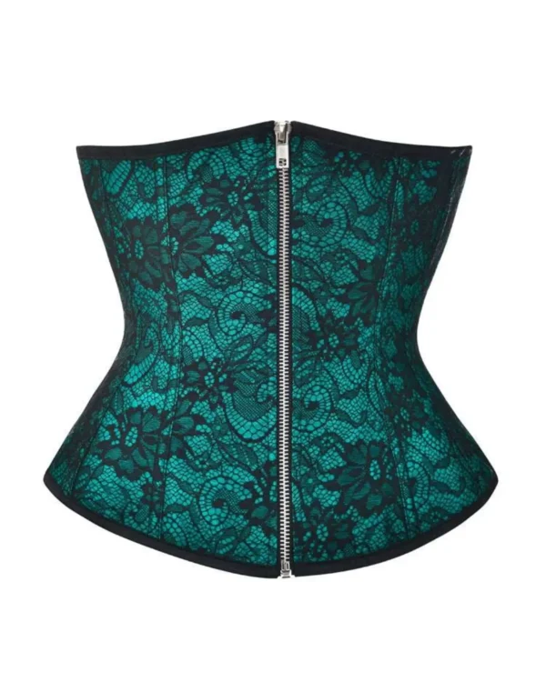 Gothic Zipper Cosplay Hourglass Underbust Corsets curvycorset.com