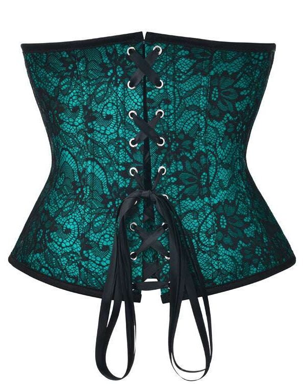 Gothic Zipper Cosplay Hourglass Underbust Corsets curvycorset.com
