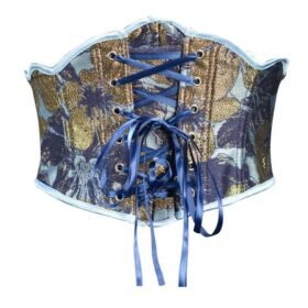 Underbust Waist Trainer Corset Belt In Blue